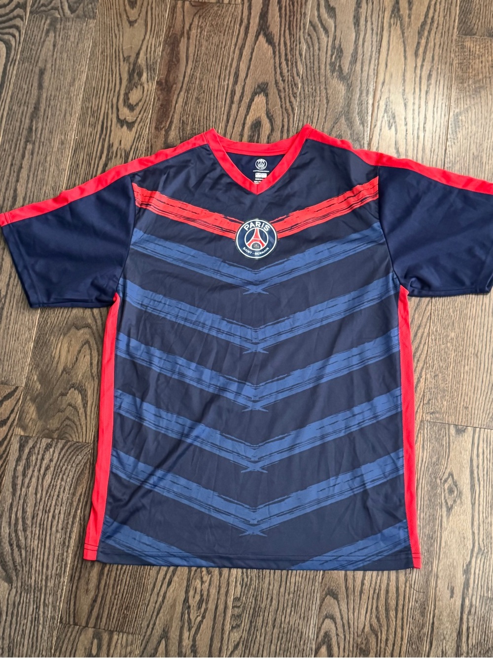 Paris Saint-Germain navy and red jersey Size LARGE BRAND NEW #football #PSG